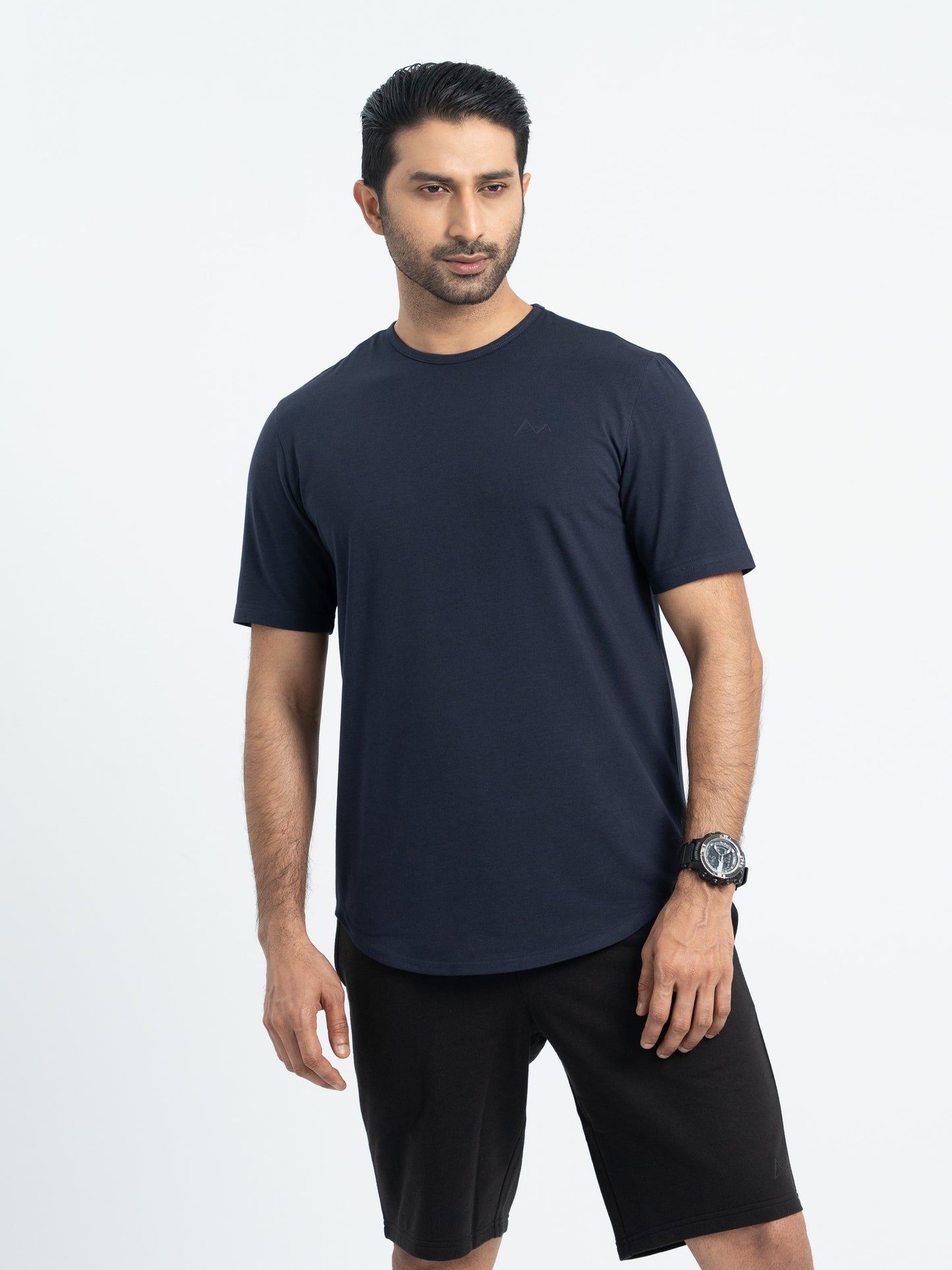 Origin Crewneck Curve Hem Tee
