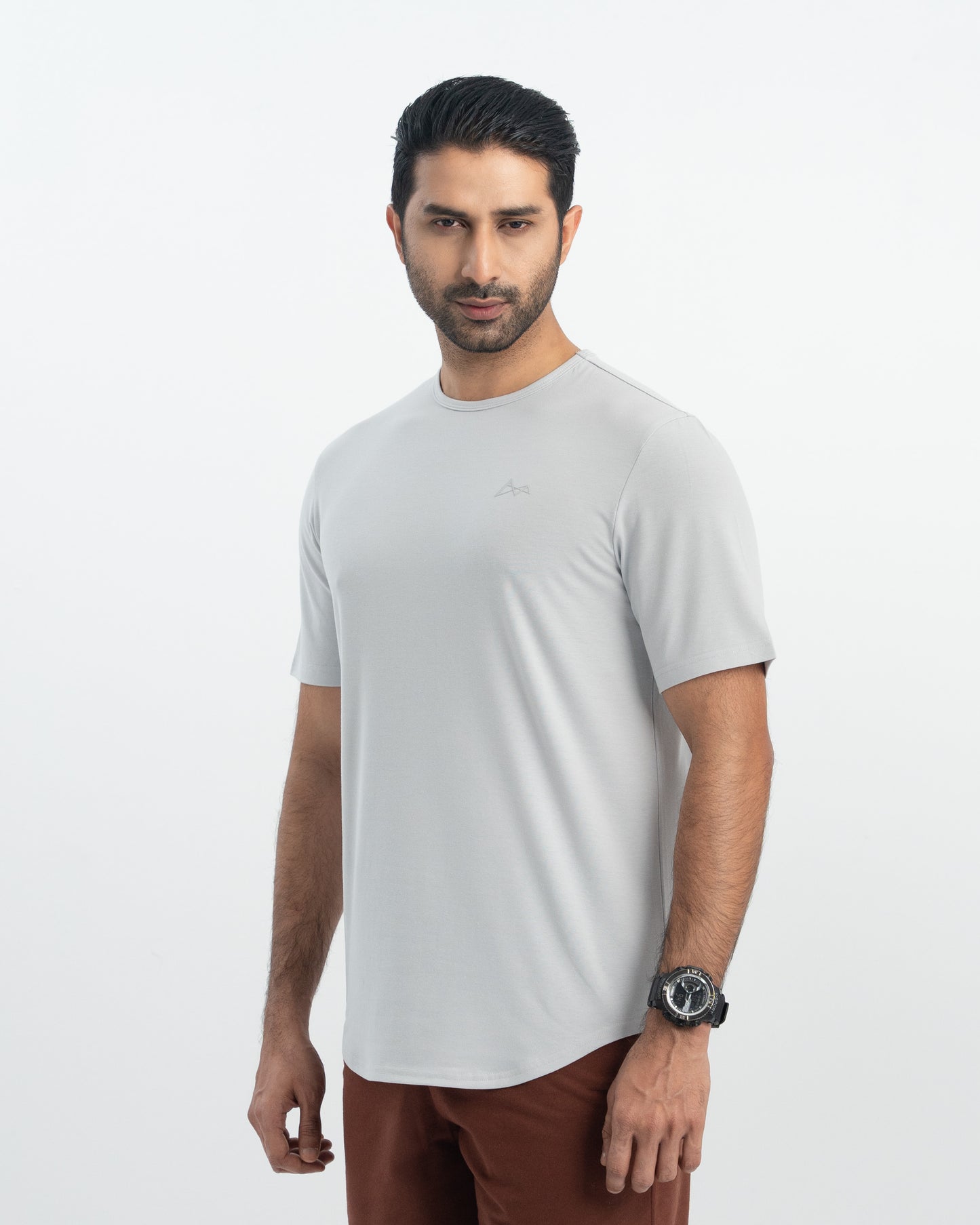 Origin Crewneck Curve Hem Tee