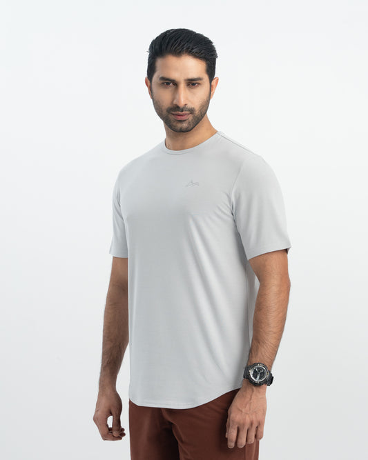 Origin Crewneck Curve Hem Tee