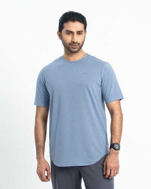 Origin Crewneck Curve Hem Tee