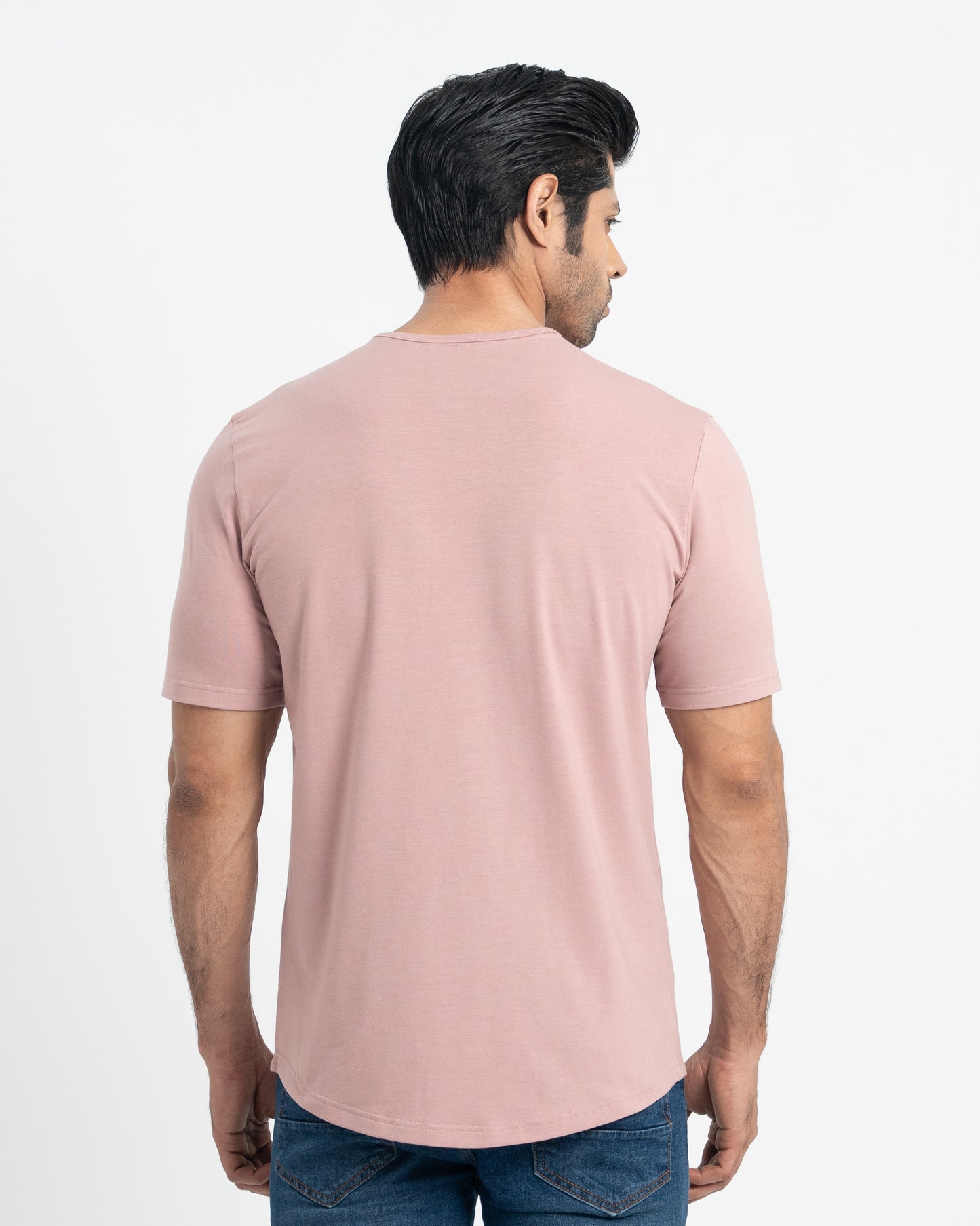 Origin Curve Hem Henley T-Shirt