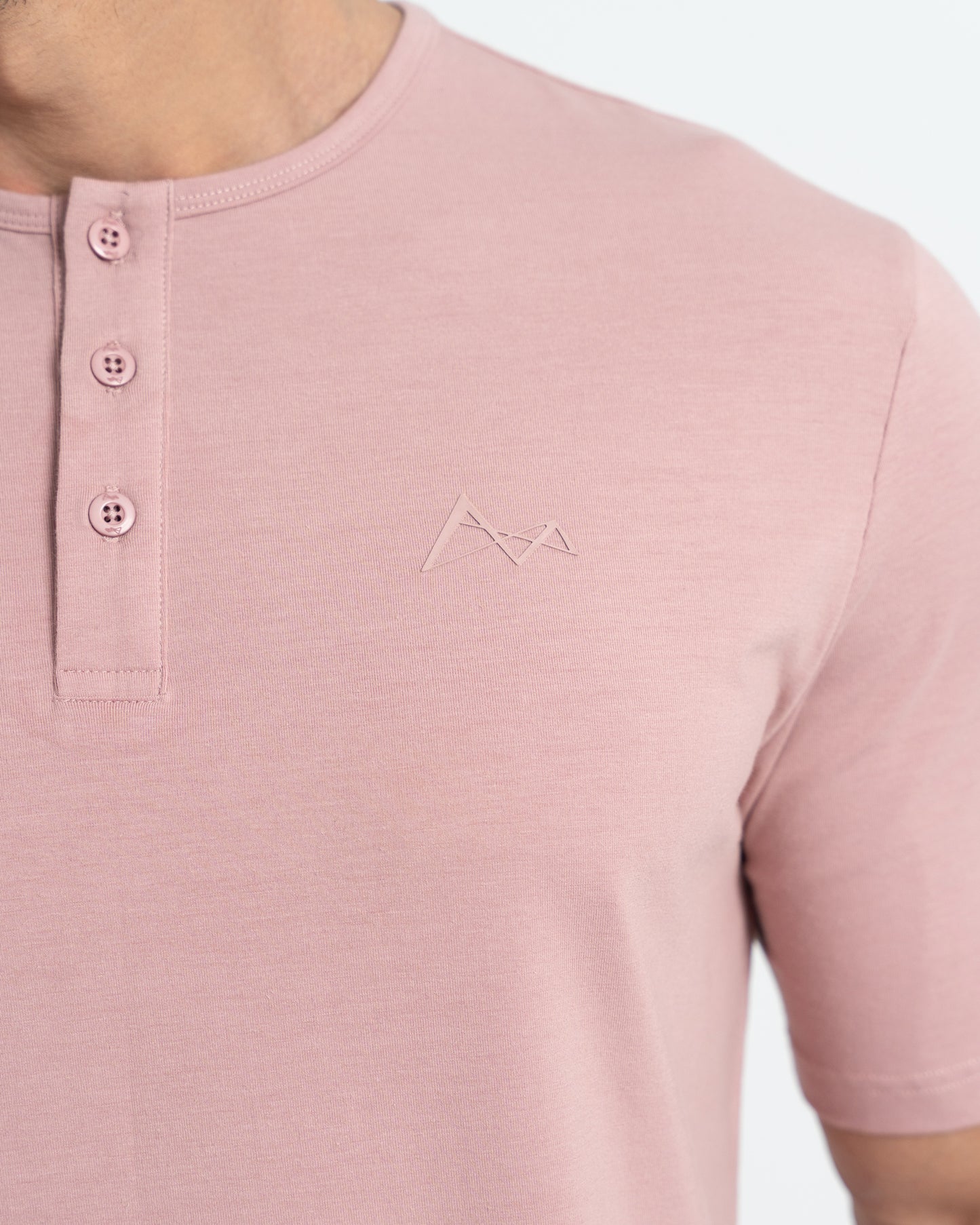 Origin Curve Hem Henley T-Shirt