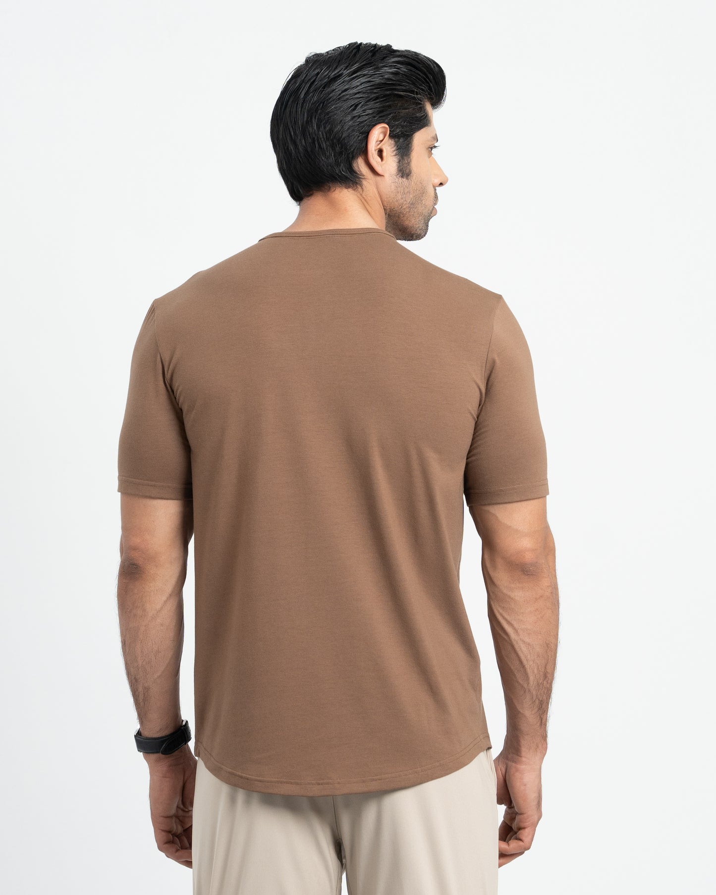 Origin Curve Hem Henley T-Shirt