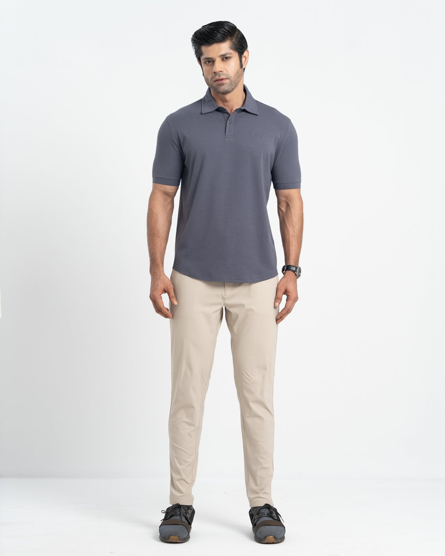 Origin Curve Hem Polo Shirt