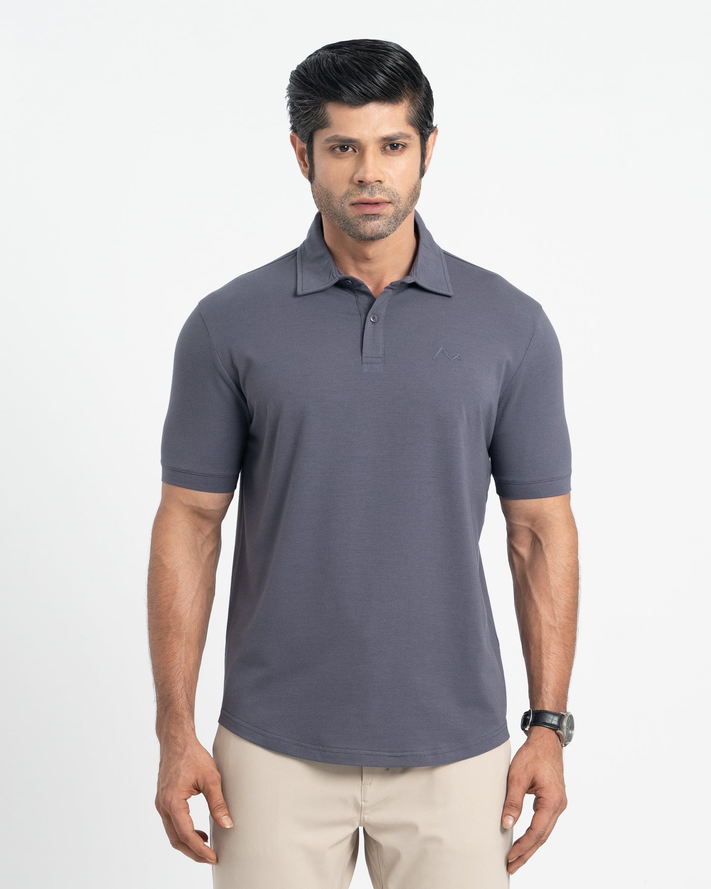 Origin Curve Hem Polo Shirt