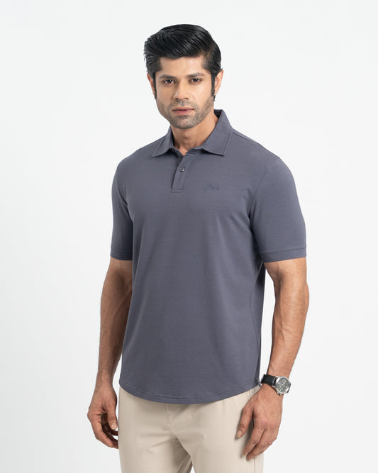 Origin Curve Hem Polo Shirt