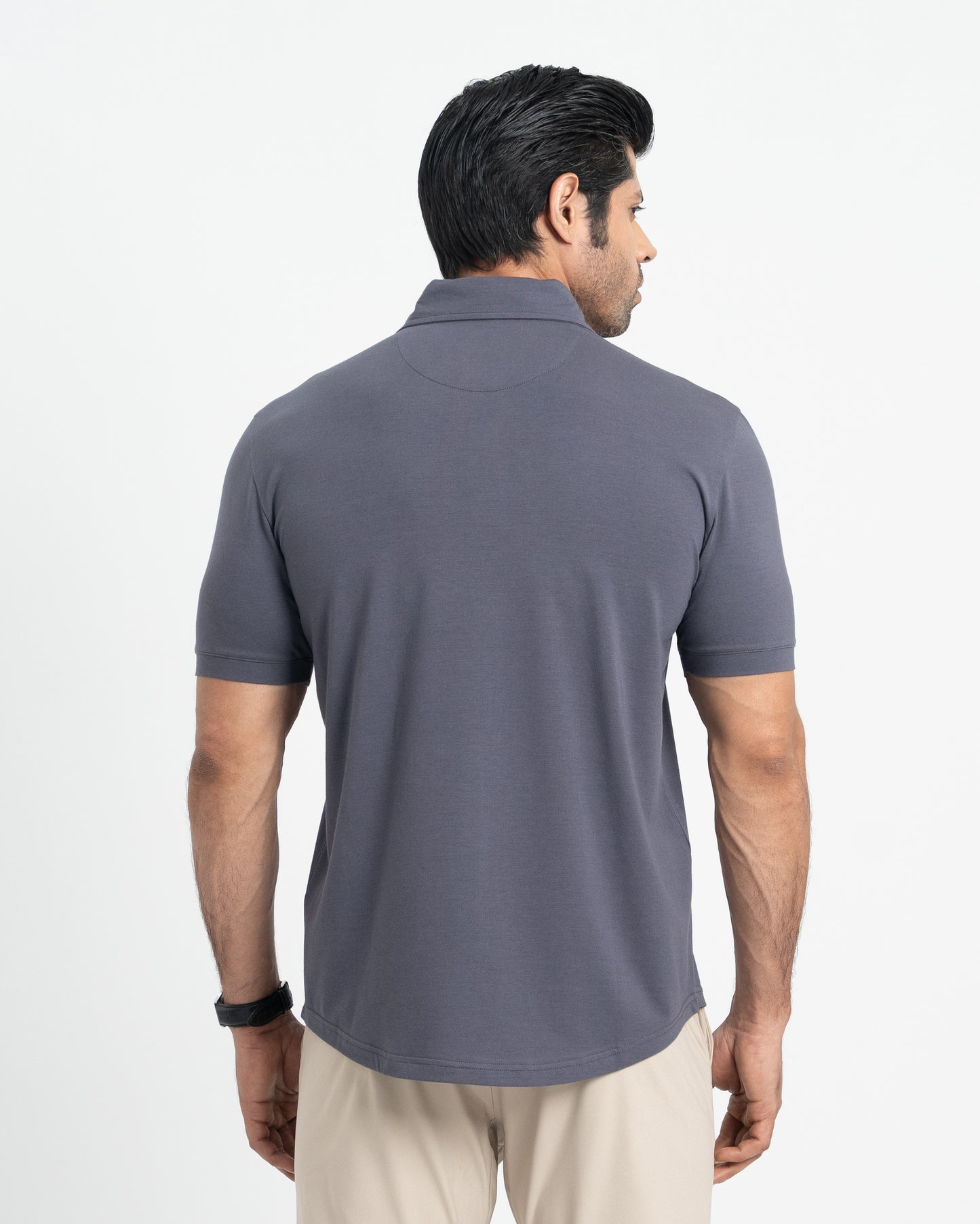 Origin Curve Hem Polo Shirt