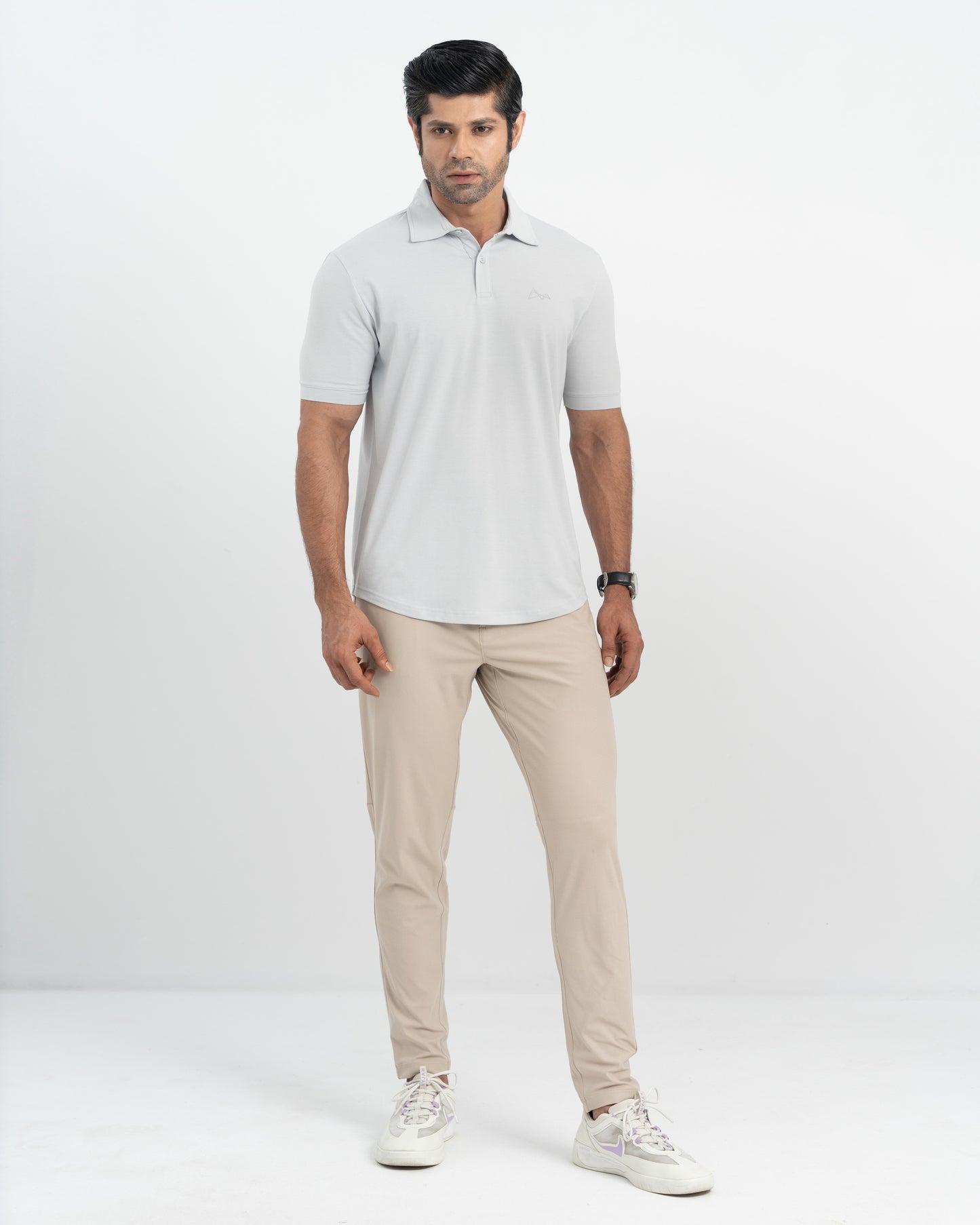 Origin Curve Hem Polo Shirt