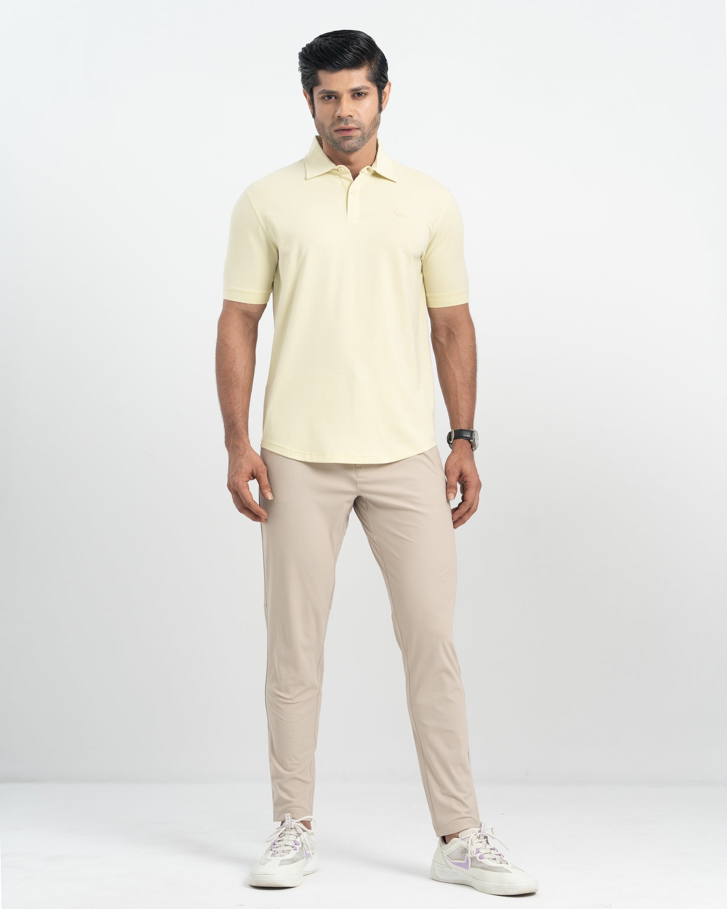 Origin Curve Hem Polo Shirt