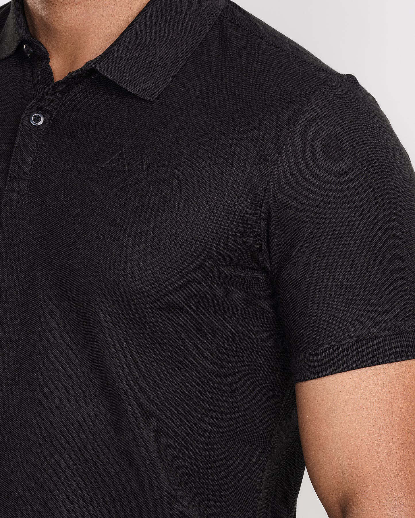 Classic Curve Hem Pima Polo Shirt