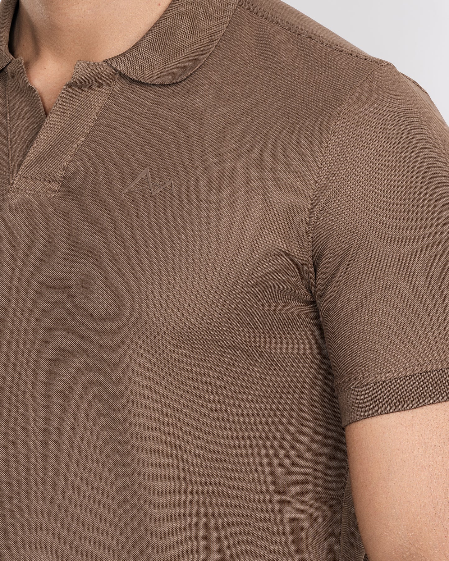 Classic V-Neck Split Polo Shirt