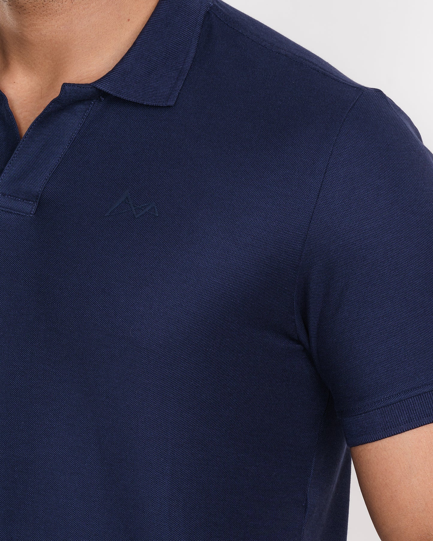 Classic V-Neck Split Polo Shirt