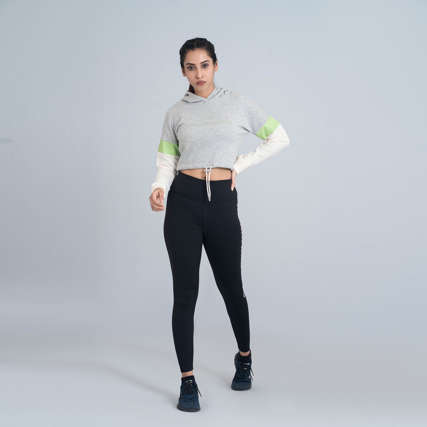Evolution Cropped Hoodie