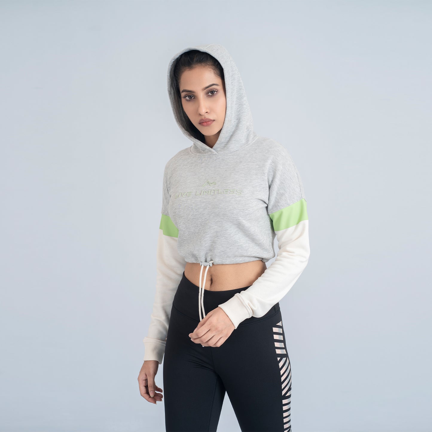 Evolution Cropped Hoodie