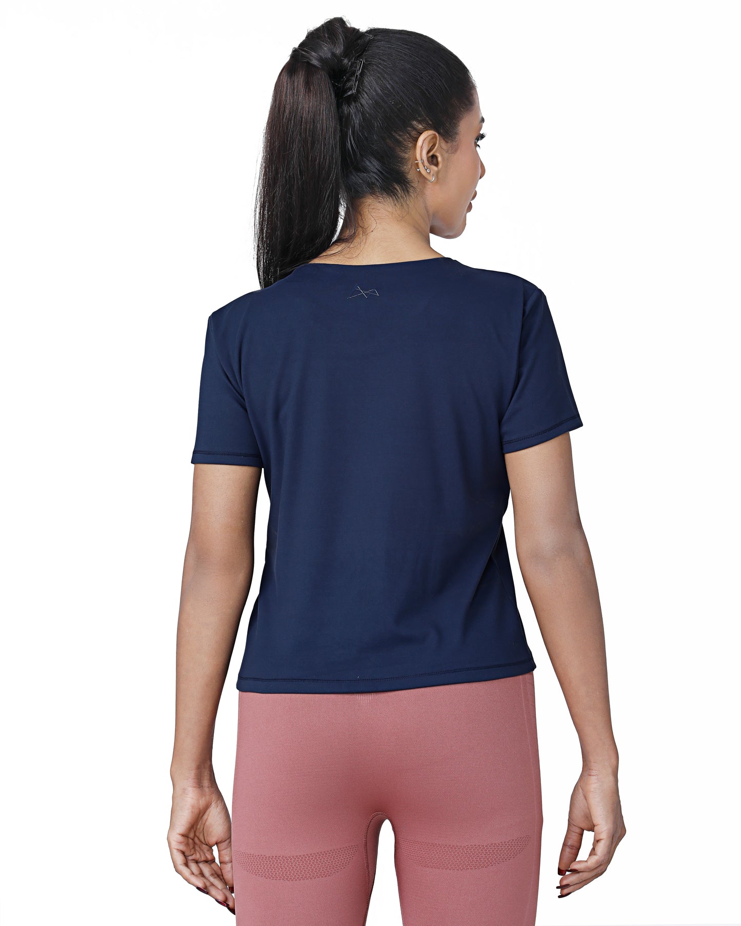 Lyra Cropped V-neck Tee
