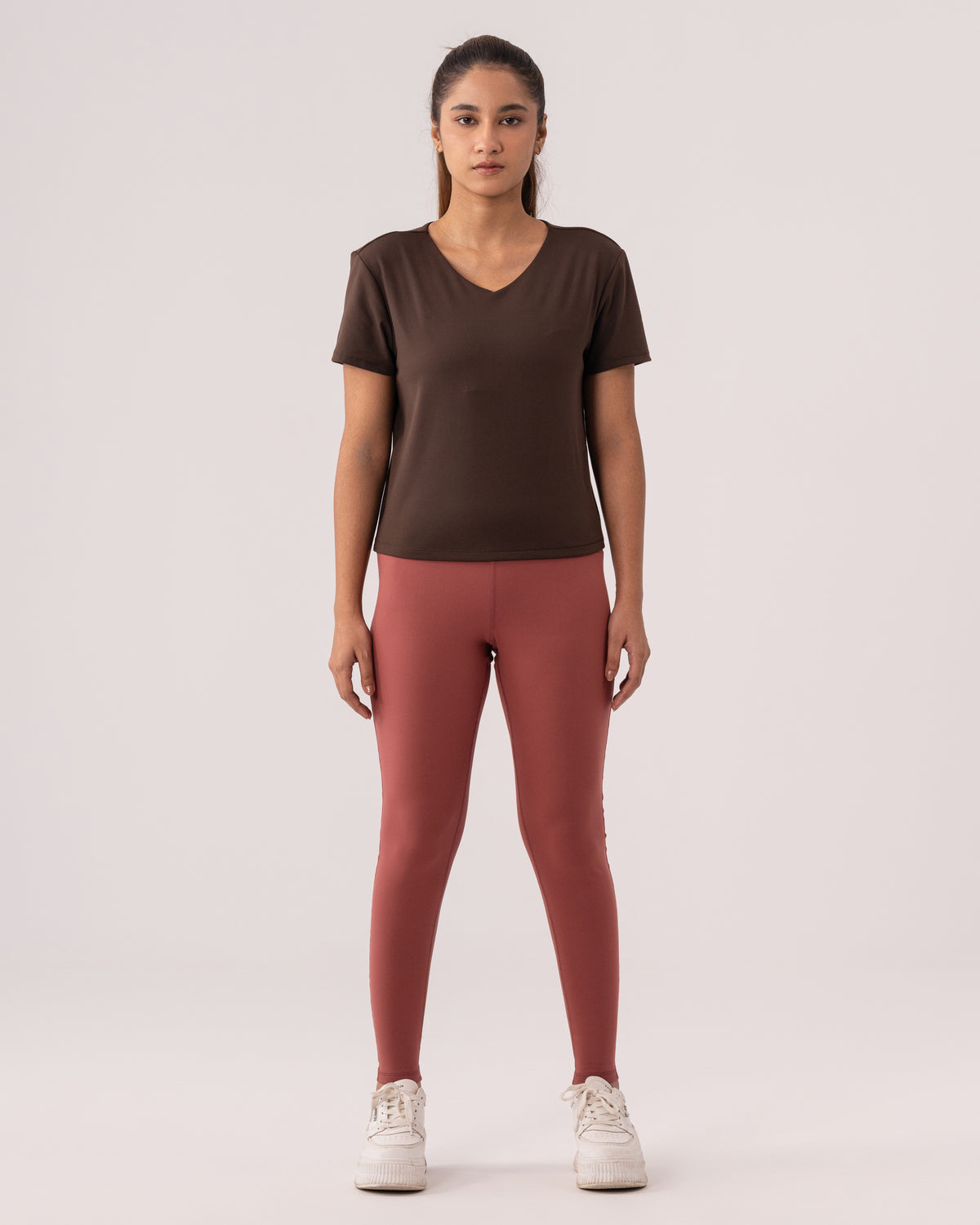 Lyra Cropped V-neck Tee