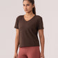 Lyra Cropped V-neck Tee