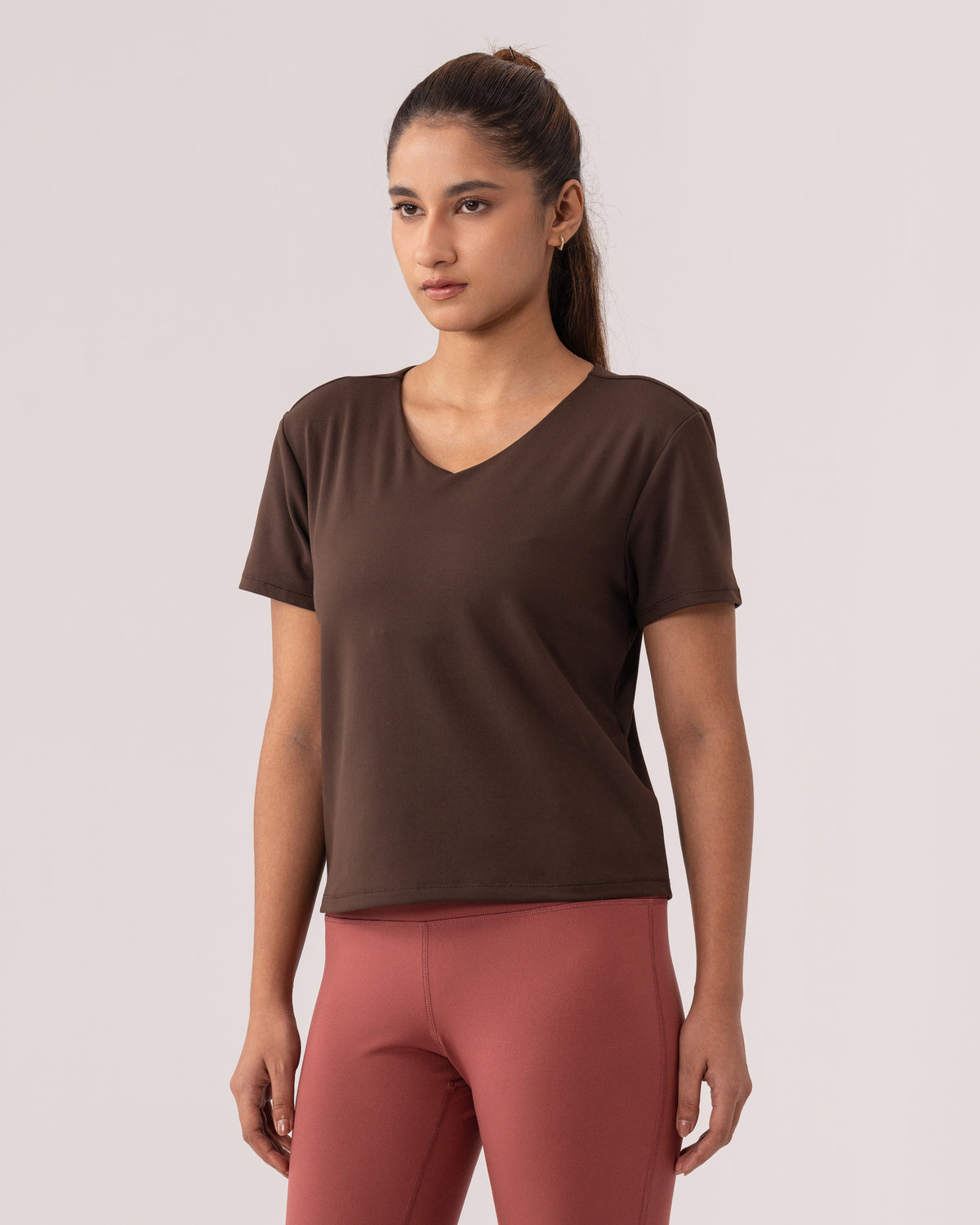 Lyra Cropped V-neck Tee