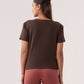 Lyra Cropped V-neck Tee