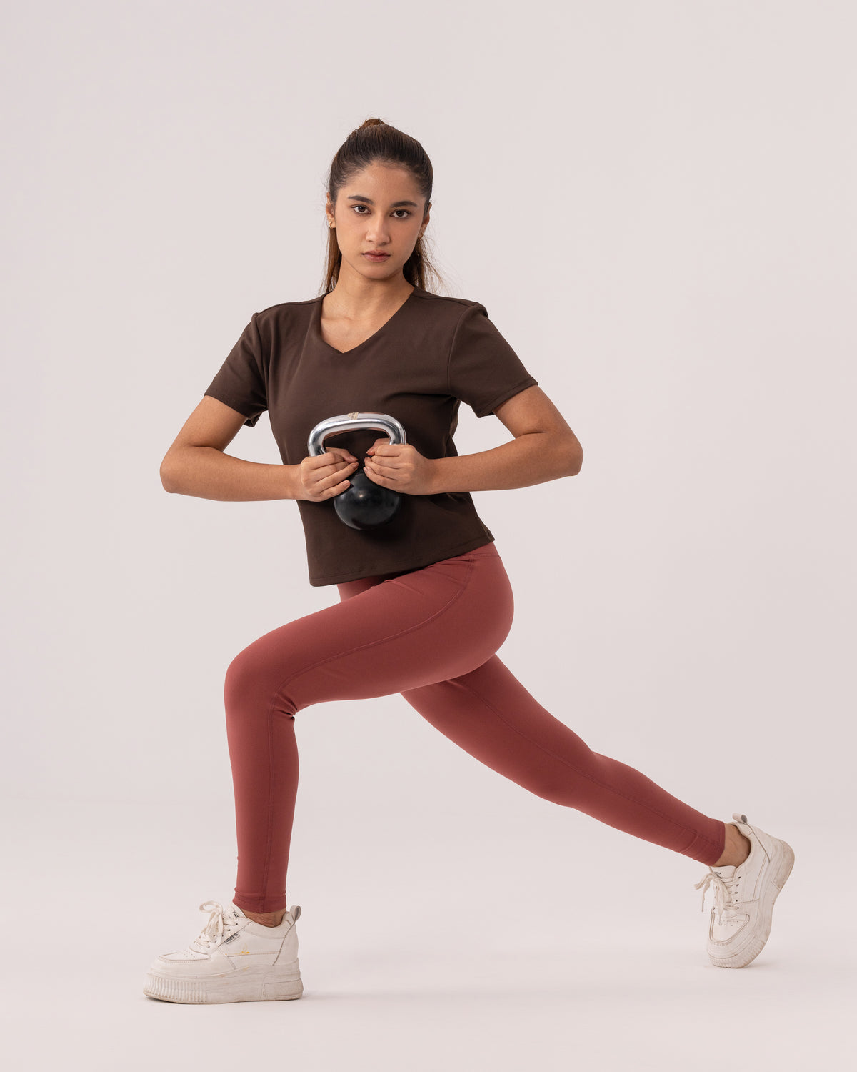 Lyra Cropped V-neck Tee