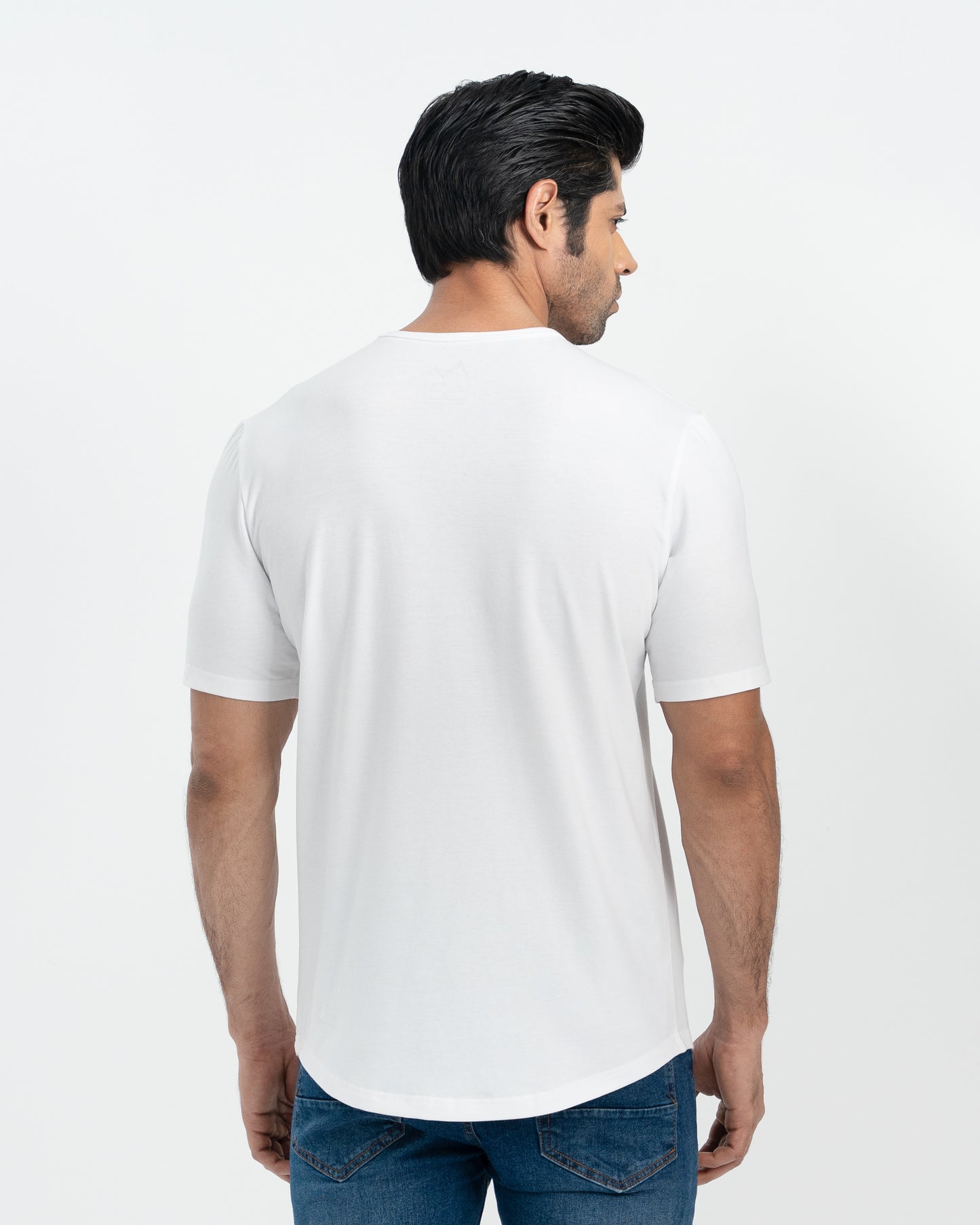 Origin Curve Hem Henley T-Shirt