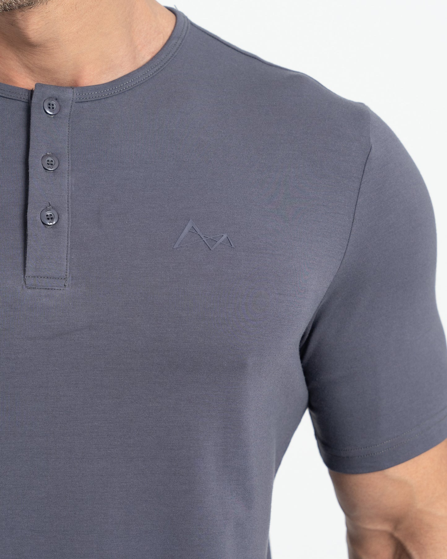 Origin Curve Hem Henley T-Shirt