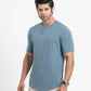 Origin Curve Hem Henley T-Shirt