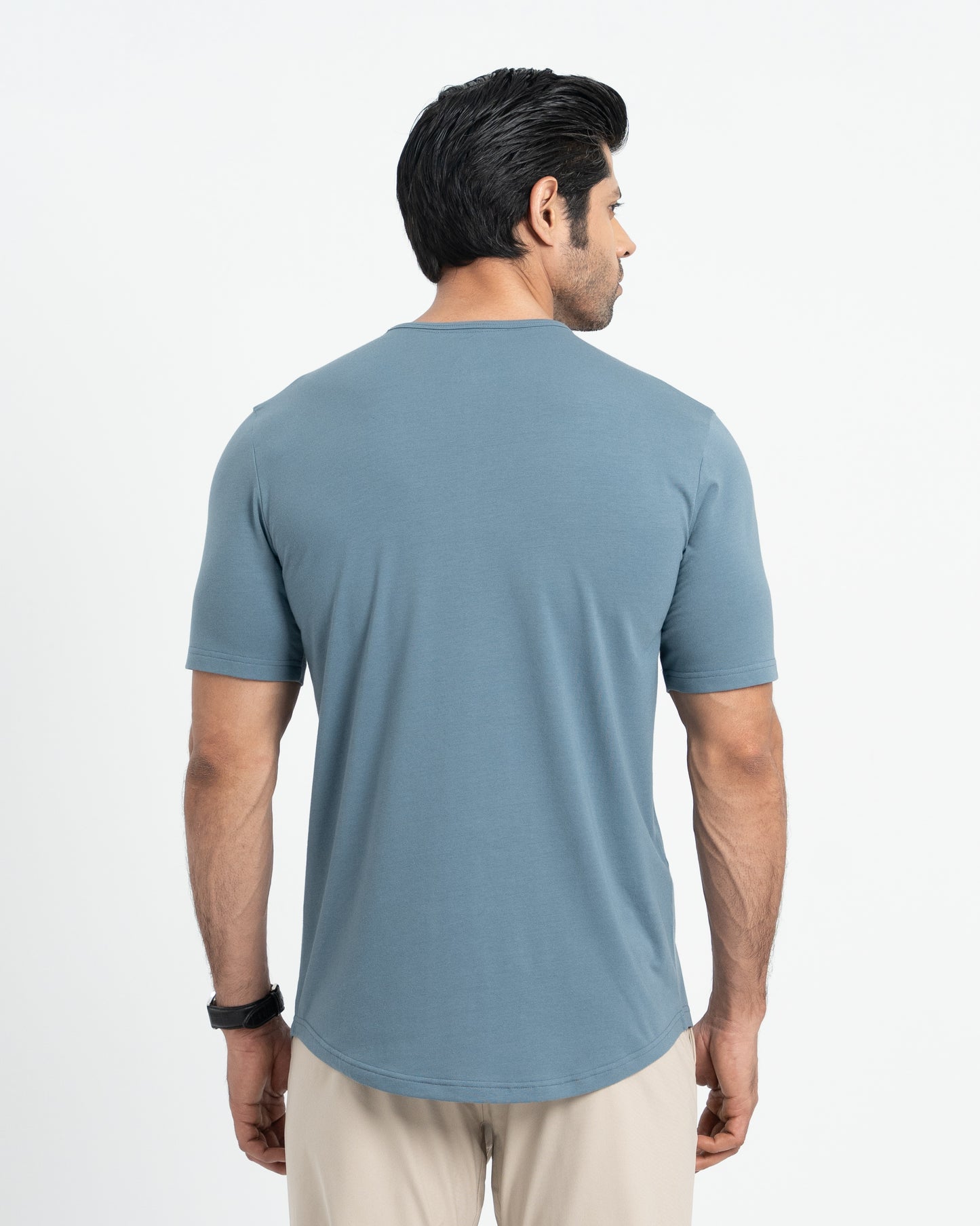 Origin Curve Hem Henley T-Shirt