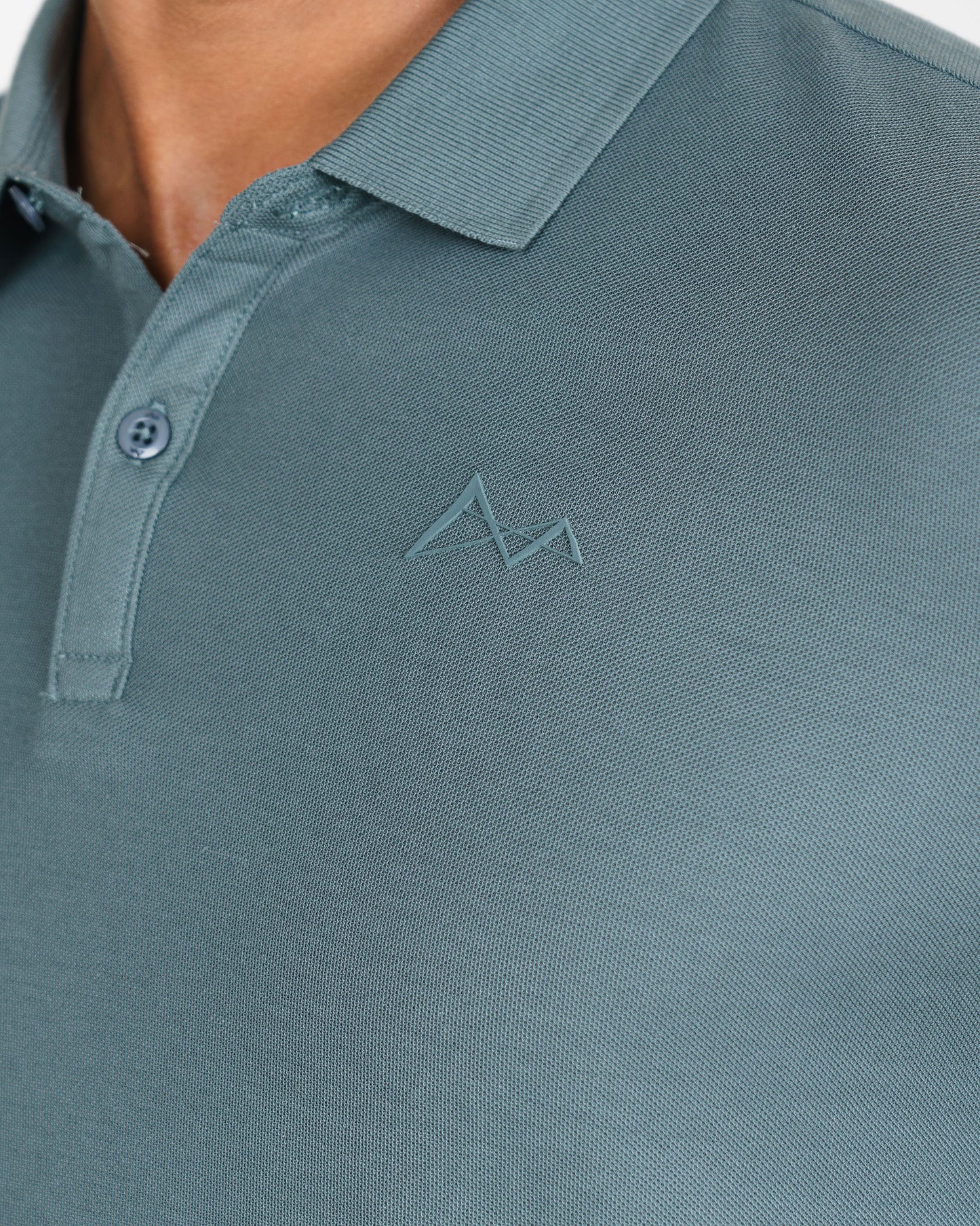 Classic Curve Hem Pima Polo Shirt