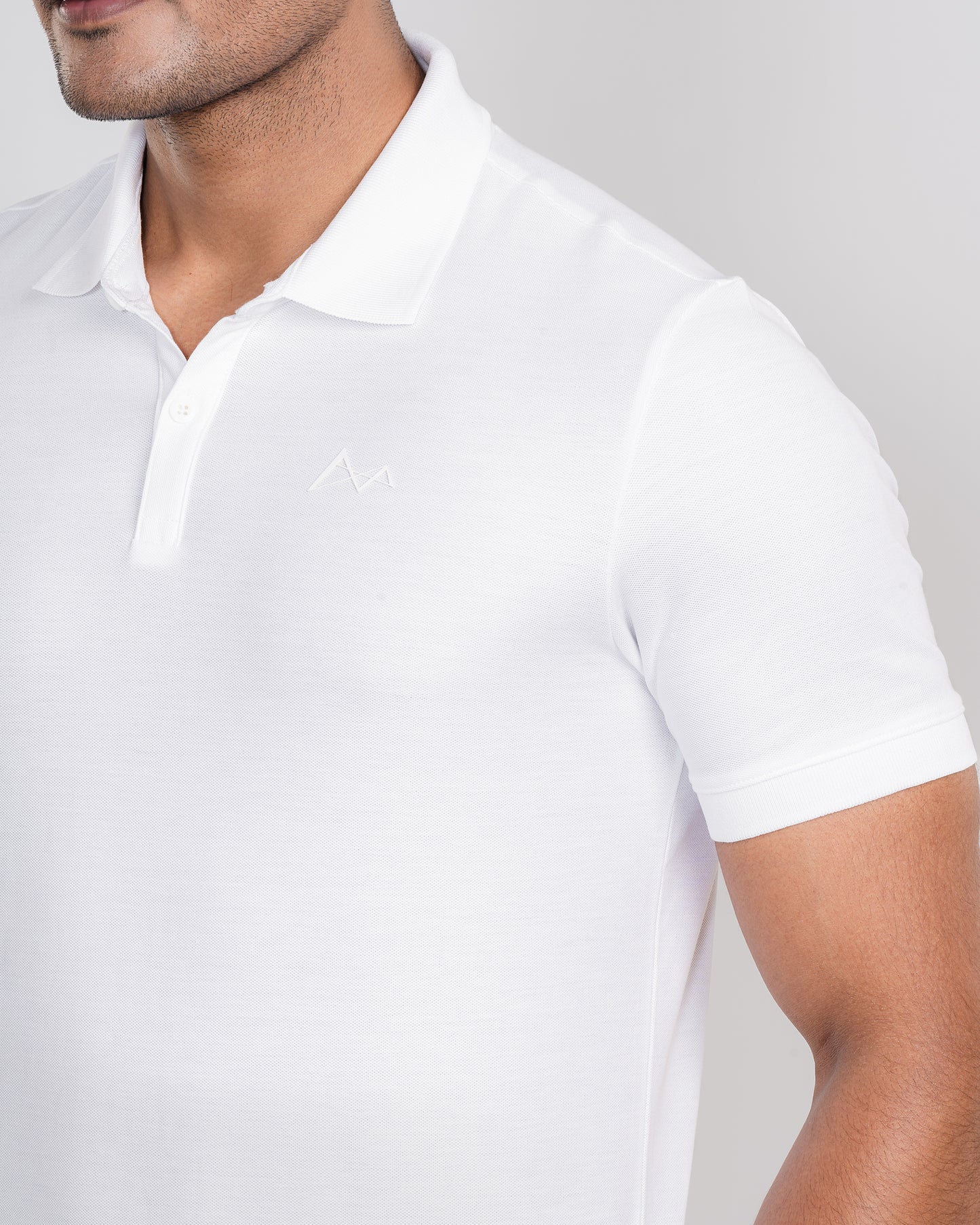 Classic Curve Hem Pima Polo Shirt