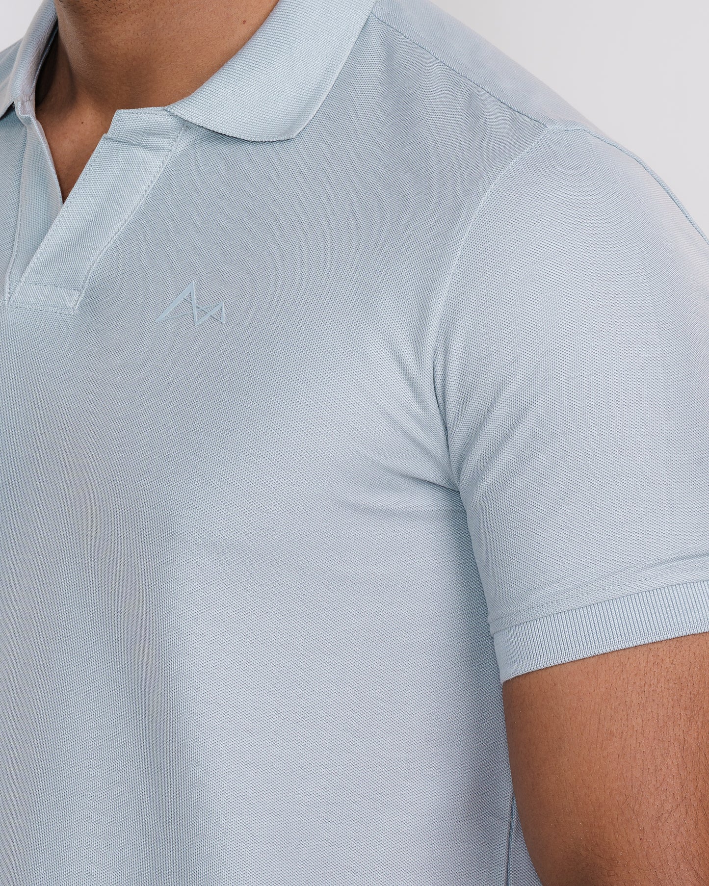 Classic V-Neck Split Polo Shirt