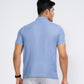 Classic V-Neck Split Polo Shirt