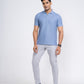 Classic V-Neck Split Polo Shirt