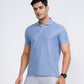 Classic V-Neck Split Polo Shirt