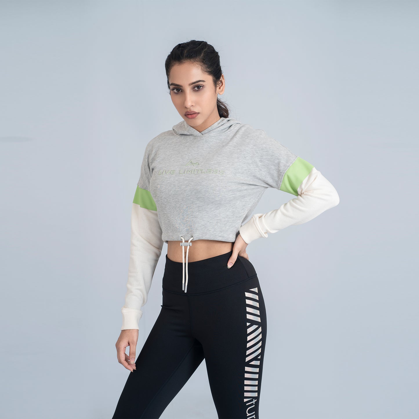 Evolution Cropped Hoodie